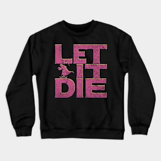 LET IT DIE LOGO 3-D (Pink) Crewneck Sweatshirt